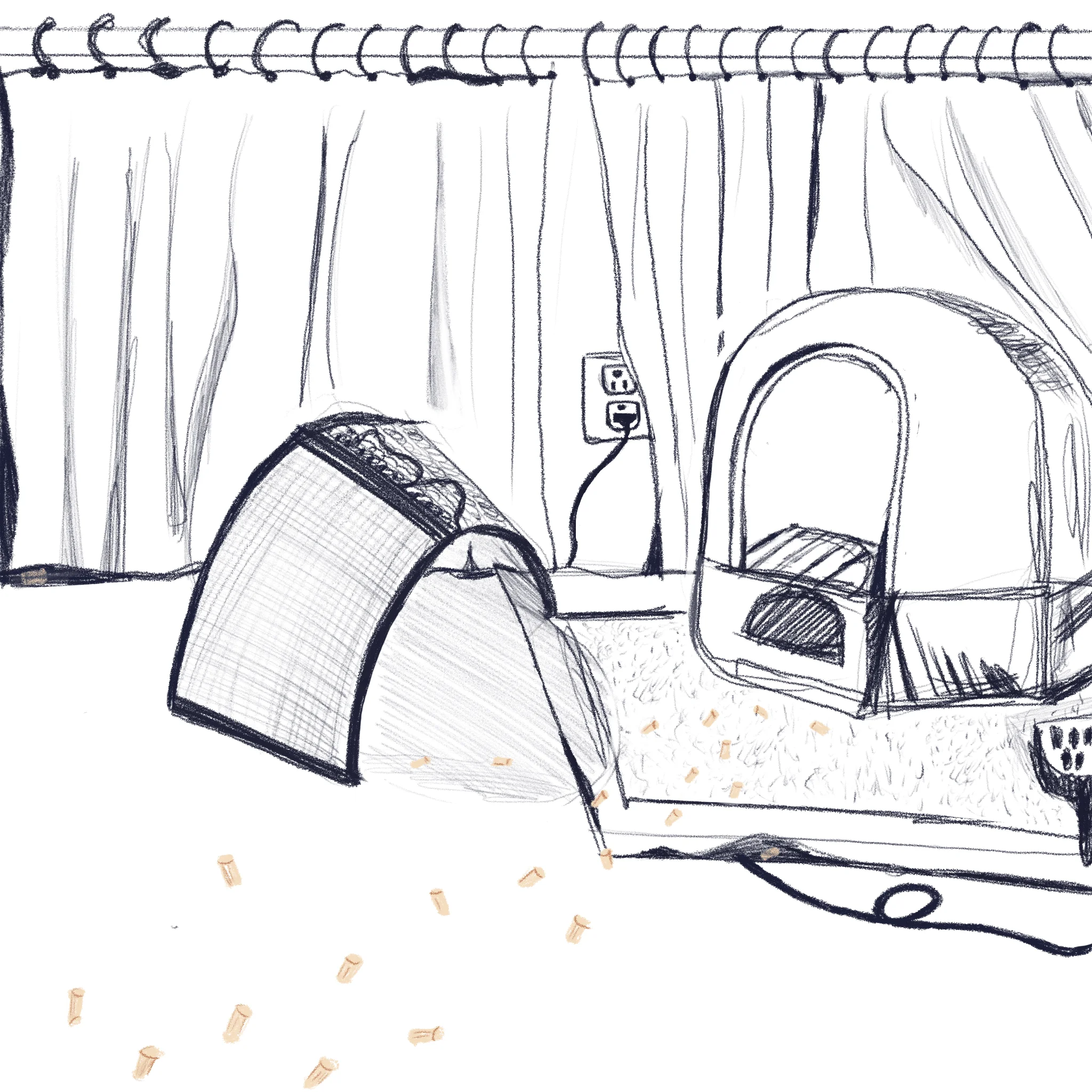 Day 3: Path
The path of litter pellets