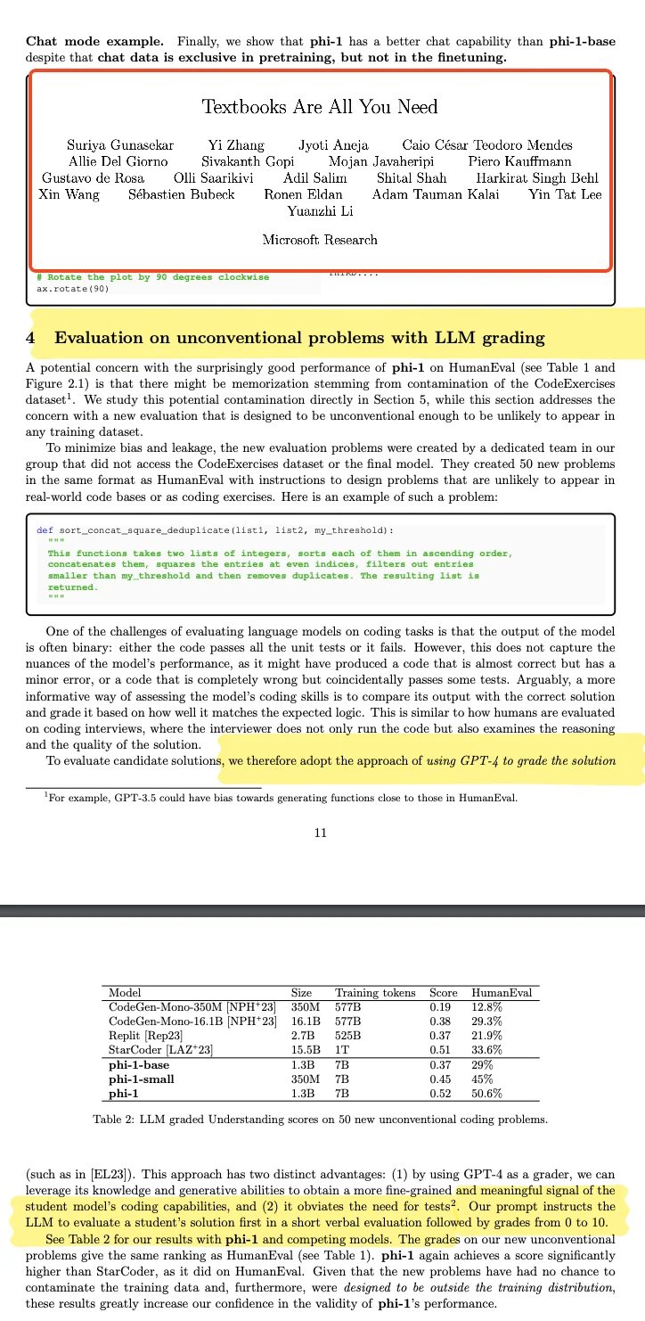 Textbooks are all you need evaluation with GPT4